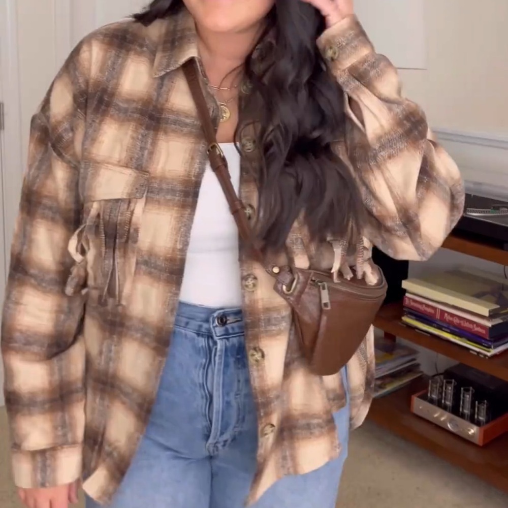 Plaid shacket